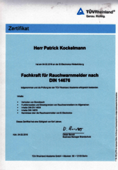 Fachkraft für Rauchwarnmelder