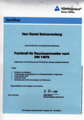 Fachkraft für Rauchwarnmelder